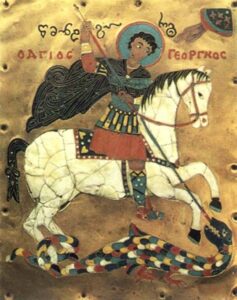 agios Georgios ufo | UFOs in rock paintings, murals, and paintings of the Middle Ages and Renaissance